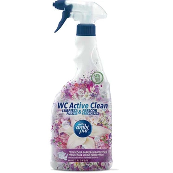 Limpeza Casa Banho Spray Flores Brancas embalagem 750 ml