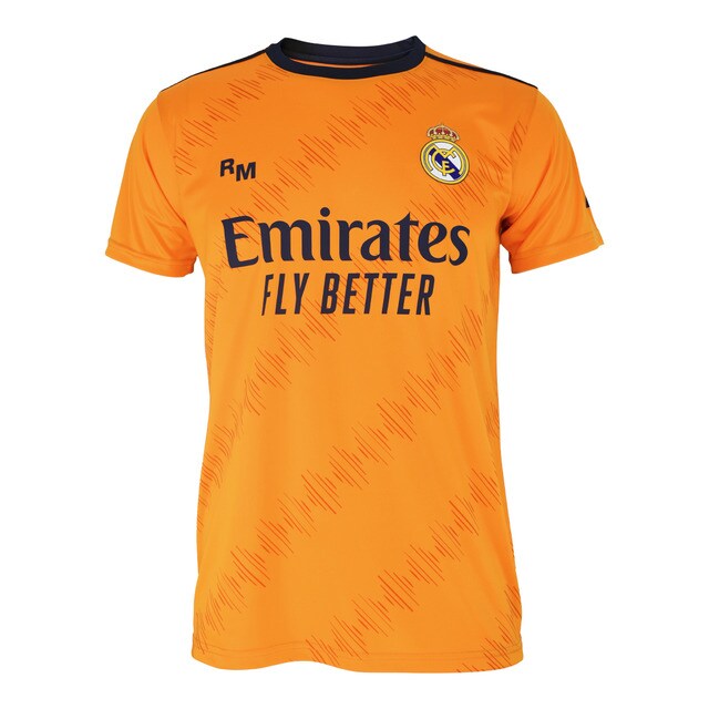 Camiseta réplica oficial de la segunda equipación de fútbol del Real Madrid C.F..