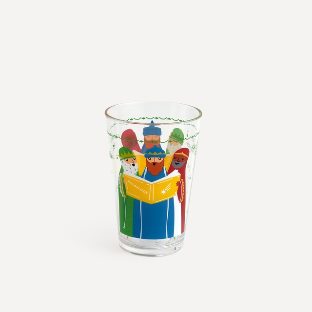 Vaso de agua Villancicos Reyes Magos Navidad Basics El Corte Inglés