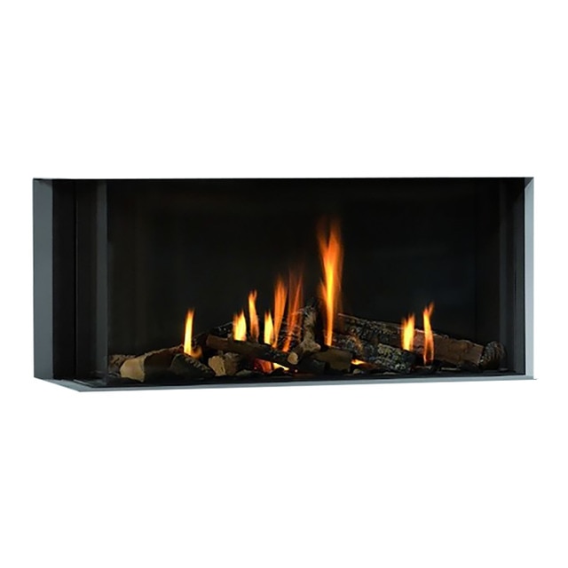 NORA FLAMES - Chimenea Gas LPG Pano 1600 Esquinera Izquierda.