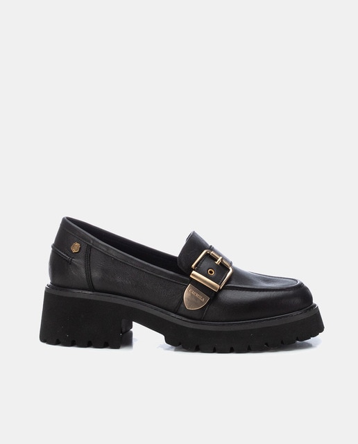 Mocasines de mujer en piel