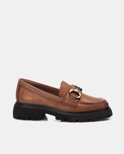 Mocasines de mujer en piel
