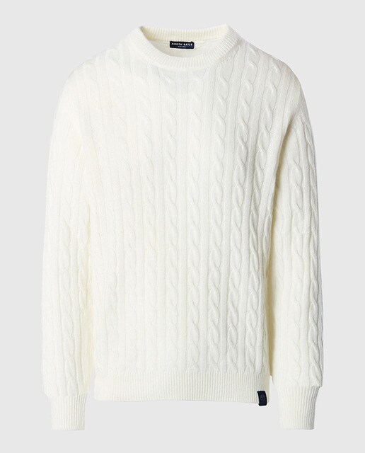 Jersey cuello redondo de ochos de hombre