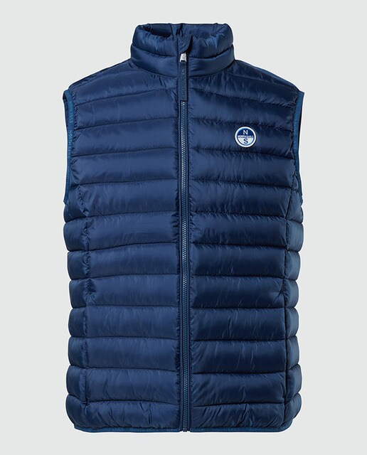 Chaleco en ripstop reciclado repelente al agua de hombre