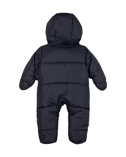 Mono de esquí acolchado de bebé niño con capucha y cierre de cremallera