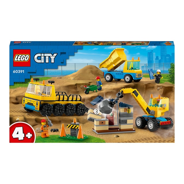 Comprar Camiones de Obra y Grua con Bola de Demolicion LEGO City LEGO Hipercor