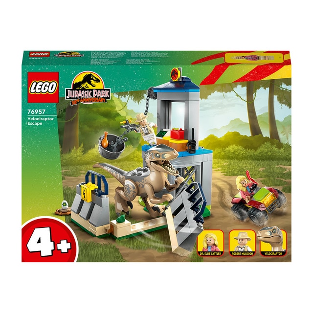 Set de juguete Huida del Velocirraptor Coleccion 30 Aniversario Jurassic Park LEGO Jurassic World LEGO El Corte Ingles