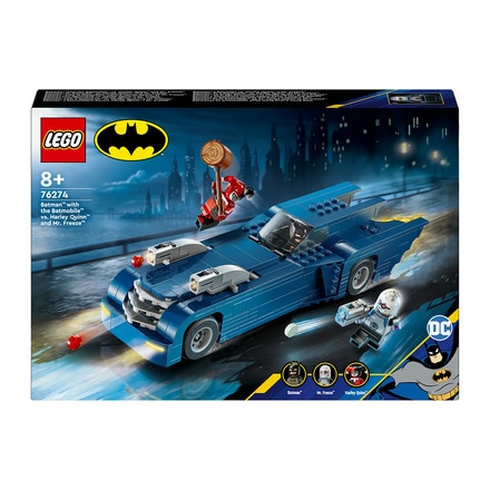 Juguete de construcción Batman con Batmóvil vs. Harley Quinn y Mr. Freeze DC Cómics  Súper héroes