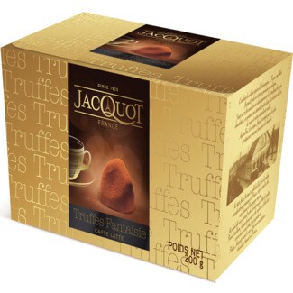 Jacquot Trufas Caffe Latte embalagem 200 g