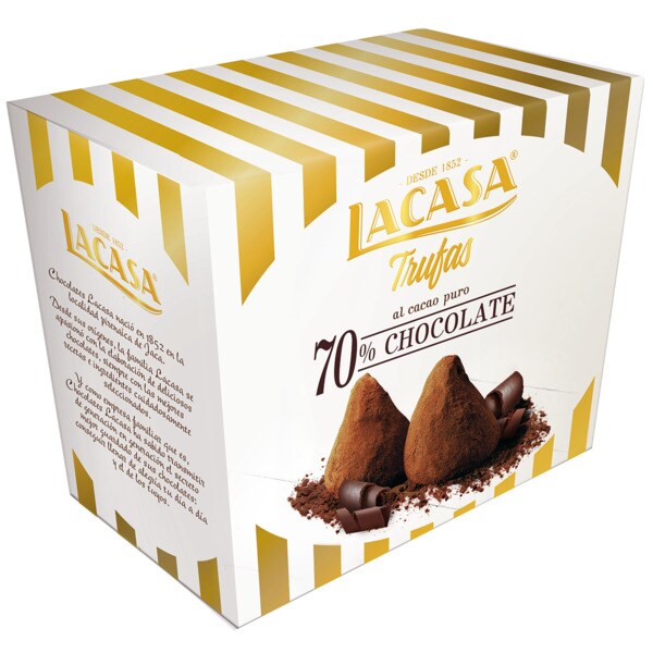 Trufas de Chocolate 70% embalagem 150 g