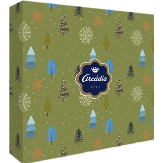 Arcádia Bombons de Natal Caramelo Salgado e Estrela de Natal embalagem 160 g