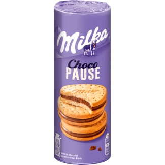 Milka Bolachas Recheadas de Choco Pause embalagem 260 g
