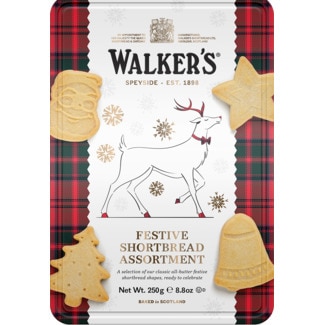 Walkers Bolachas Formas Natalícias lata 250 g