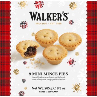 Walkers Mince Pies Pack 9 unidades caixa 265 g