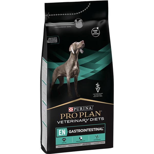 Gastrointestinal Veterinary Diets dry dog food for puppies and adult dogs container 12 kg