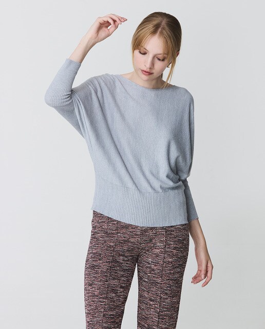 Jersey de mujer manga murcielago sin costuras