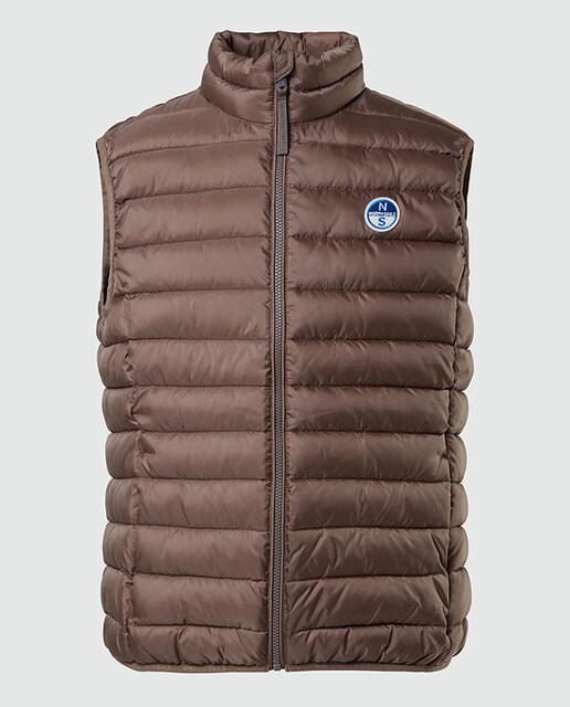 Chaleco en ripstop reciclado repelente al agua de hombre