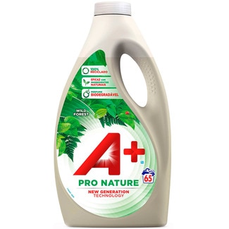 A+ Detergente Máquina Roupa Líquido Pro Nature embalagem 65 doses
