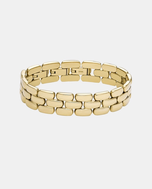 Pulsera Arden Watch Links de acero dorado