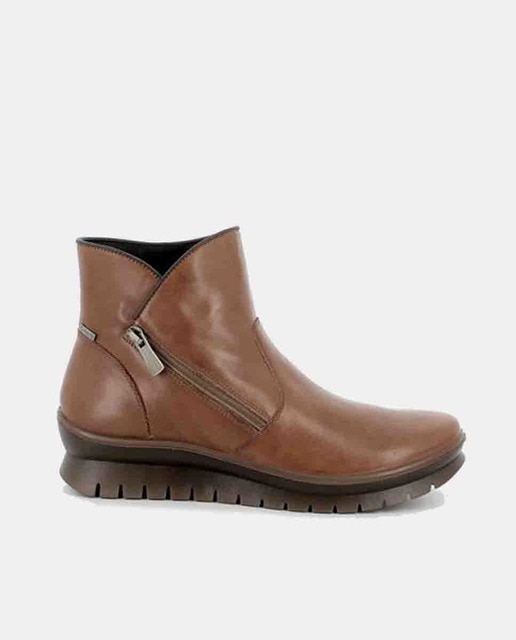 Botines de mujer en piel con forro goretex