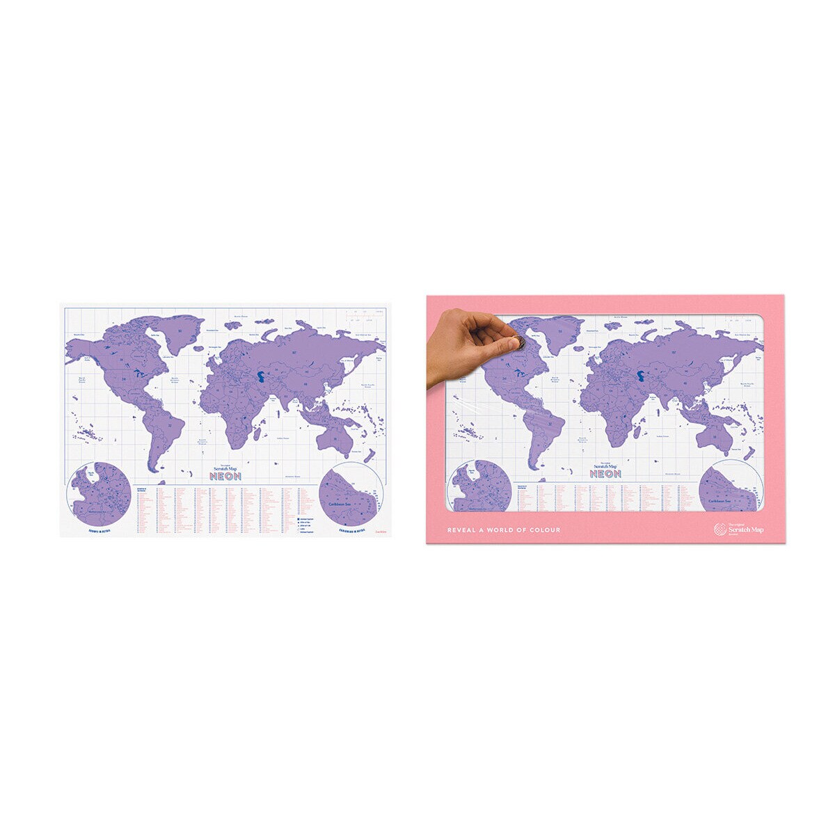 Mapa do Mundo de Suck UK Violeta 4