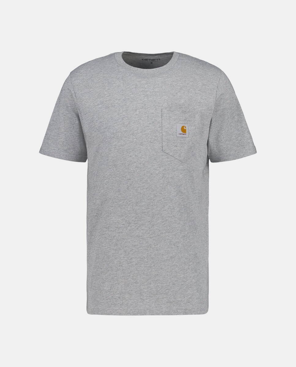 T-shirt S/S Pocket Cinzento-5