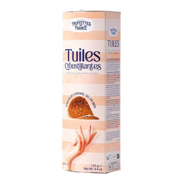 Tejas de chocolate con leche y caramelo Truffettes de France
