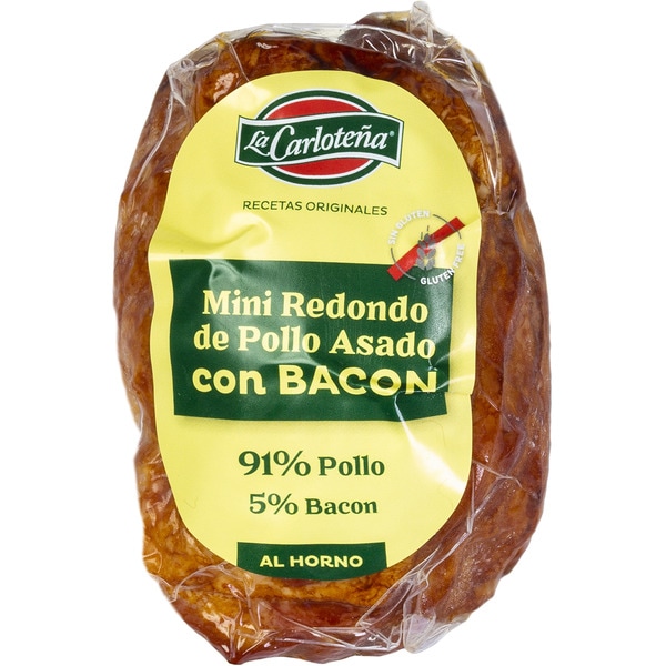 Mini-Rollbraten vom Brathähnchen mit Bacon im Ofen gebacken glutenfrei Stück 250 g
