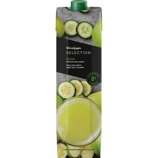 EL CORTE INGLES SELECTION Detox juice drink apple, pear and cucumber from concentrate with no added sugar carton 1 l