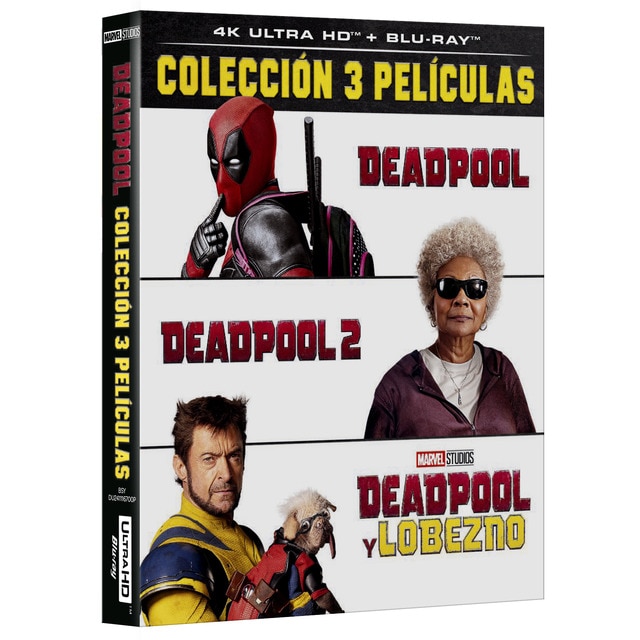Deadpool: Colección 3 películas (4K Ultra HD + Blu-Ray).
