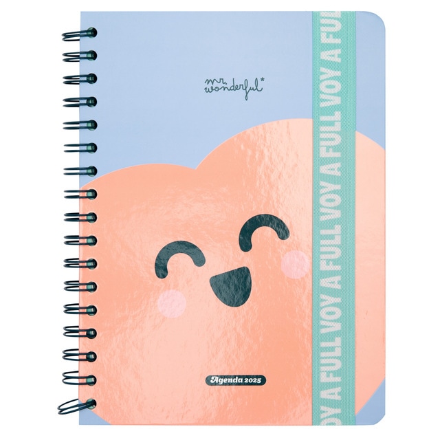 Agenda anual 2025 semanal Mr Wonderful: Voy a full.
