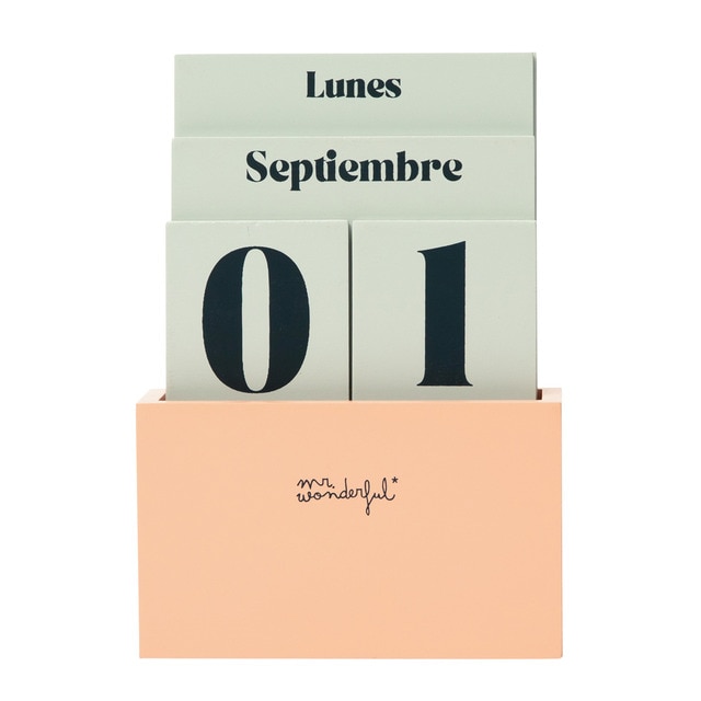 Calendario de sobremesa perpetuo Mr Wonderful: para días llenos de magia.
