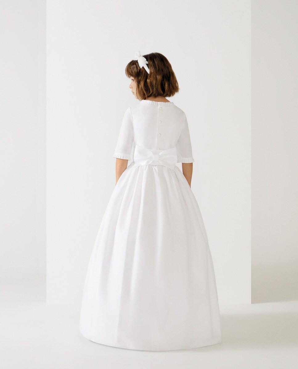 Vestido de Comunhão Coconut El Corte Inglés Branco-4