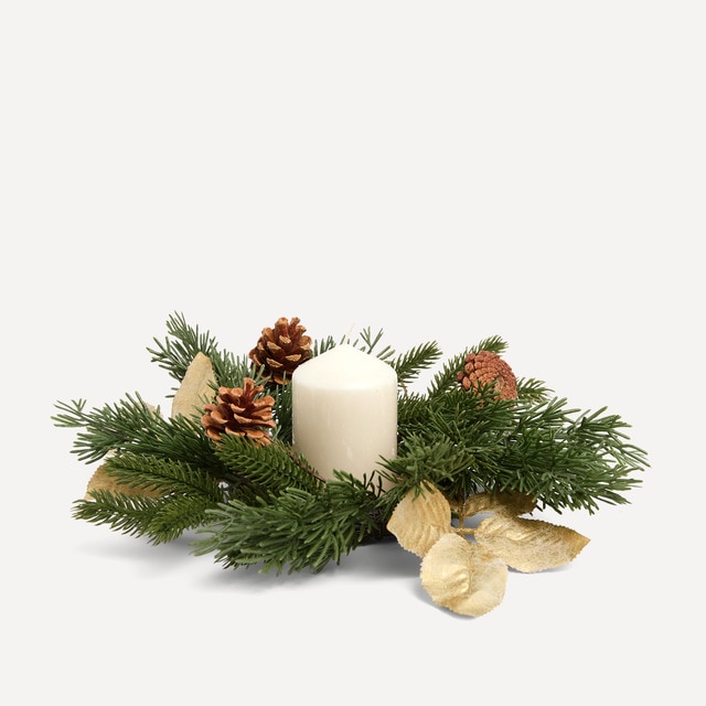 Anillo para vela de metal Navidad El Corte Inglés