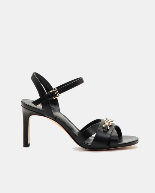 Sandalias Tiffanie de mujer en piel con detalle logo