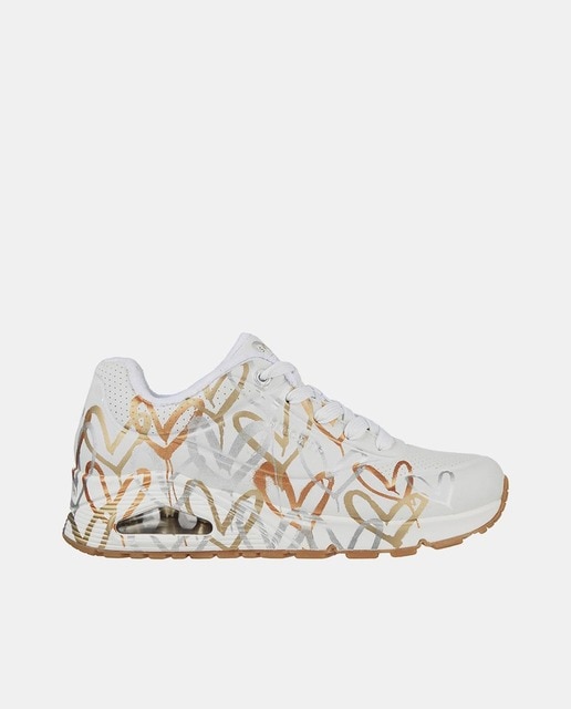 Zapatillas Skechers x JGoldcrown: Uno - Metallic Love de mujer
