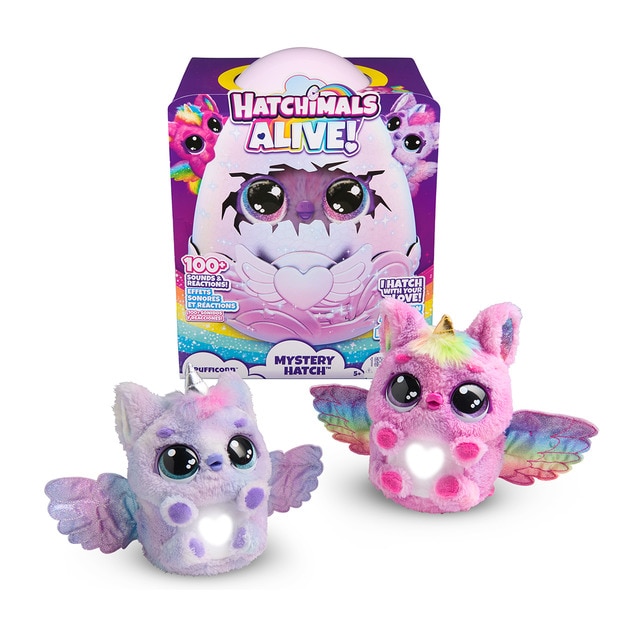 Peluche interactivo Hatchimals Alive Secret Hatch Pufficorn Spin Master modelos surtidos Spin Master El Corte Ingles