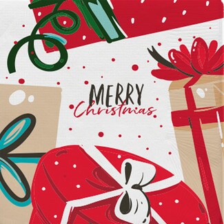 GABBIANO Christmas decorated 2-ply napkins 25x25 cm packet 40 units
