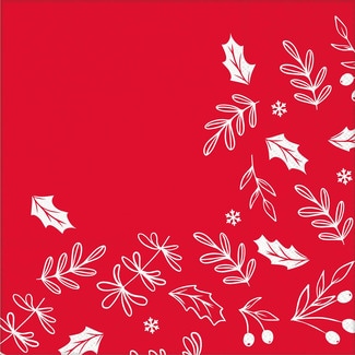 GABBIANO Christmas decorated napkins 25x25 packet 40 units