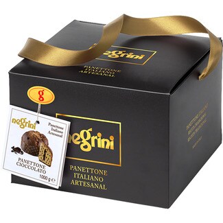 NEGRINI handgemachter italienischer Panettone mit Schokolade Box 1 kg
