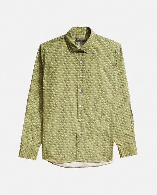 Camisa de hombre estampada de corte slim.