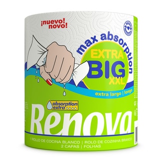 Renova Rolo de Cozinha Papel Max Absorption Extra XXL Big embalagem 1 unidade