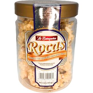 LA ESTEPEÑA Rocas Roquitas mit exquisiter weißer Schokolade Schale 400 g