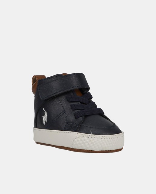 Zapatillas Jaxson de bebé niño tipo casco altas con logotipo y cierre adherente