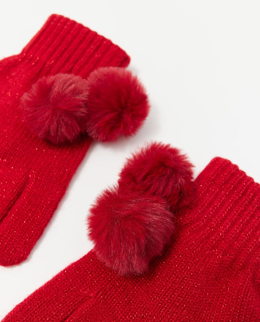 Guantes pompones