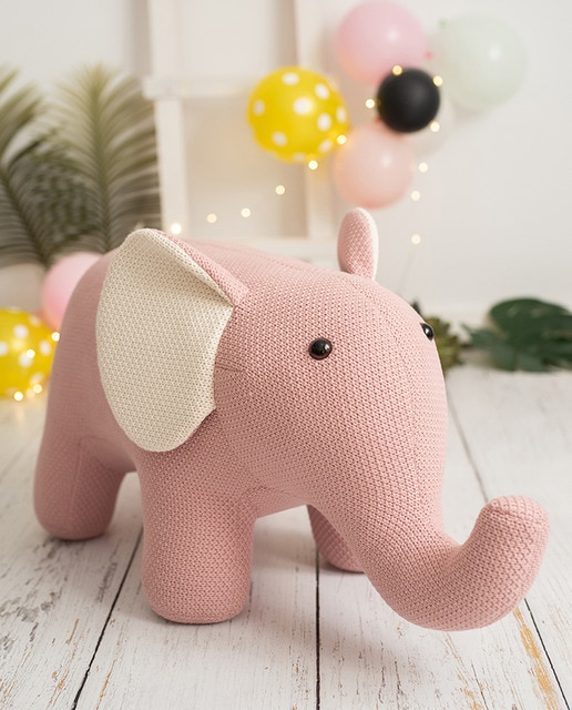 Lámina infantil elefante rosa