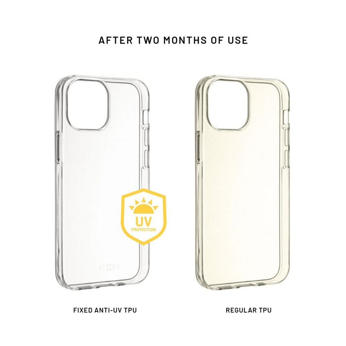 Capa Fixed Slim Anti UV TPU para iPhone 16 - Transparente 2