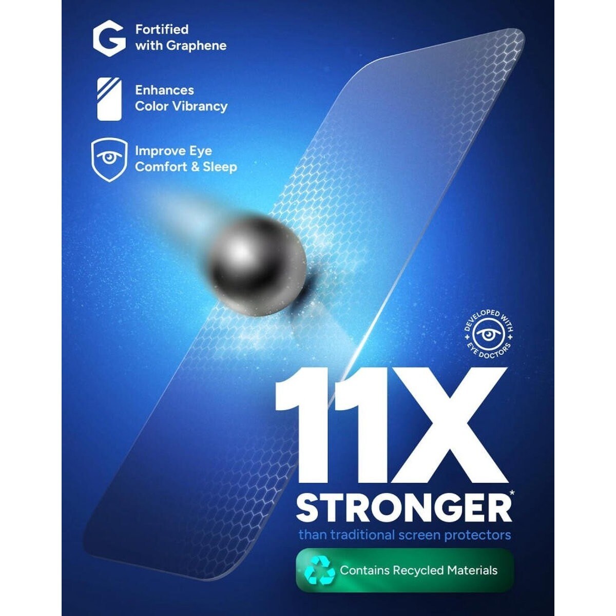Película de Vidro Zagg Invisible Shield Glass XTR4 para iPhone 16 Pro 5