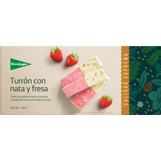 El Corte Inglés Selection Torrão de Praliné de Nata e Morango 200