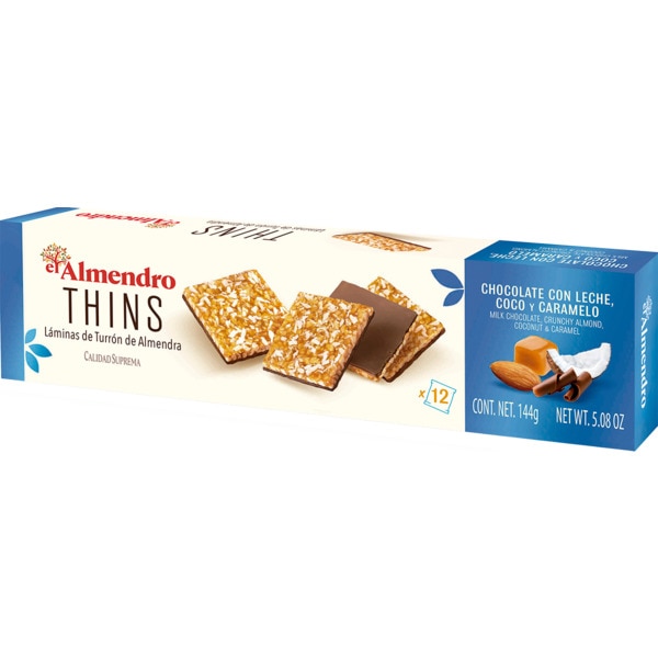 Lâminas de Torrão Chocolate de Caramelo Salgado embalagem 144 g